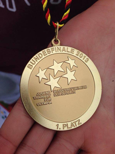 Siegermedaille bei JtfO 2013
